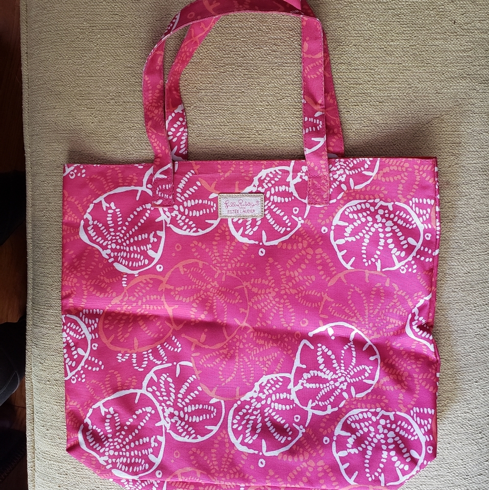 EUC Lilly Pulitzer Estēe Lauder Tote & Coin Purse